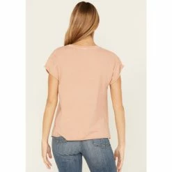 New 😍 Cleo + Wolf 👩 Women's Almost Heaven Graphic Tee Taupe 😉 -Cleo & Wolf SHOP unnamed file 102