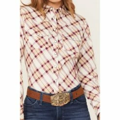 Outlet 🔥 Cleo + Wolf Rank 45 👩 Women's Heritage Riding 👕 Shirt Lt Brown 😉 -Cleo & Wolf SHOP unnamed file 105