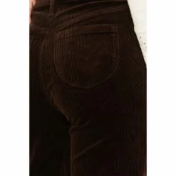 Flash Sale 🌟 Cleo + Wolf 👩 Women's High-Rise Loose Corduroy Wide 👖 Jeans Chocolate 😀 -Cleo & Wolf SHOP unnamed file 11