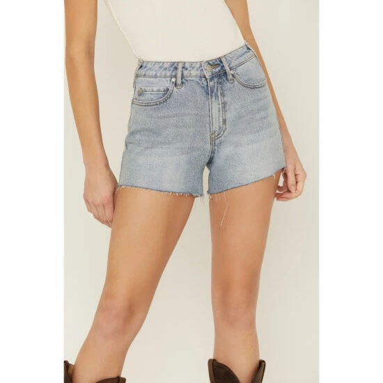 Brand new ✨ Cleo + Wolf 👩 Women's Light Wash High Rise Signature Pocket Shorts 😍 2 Brand new ✨ Cleo + Wolf 👩 Women's Light Wash High Rise Signature Pocket Shorts 😍 - Image 2