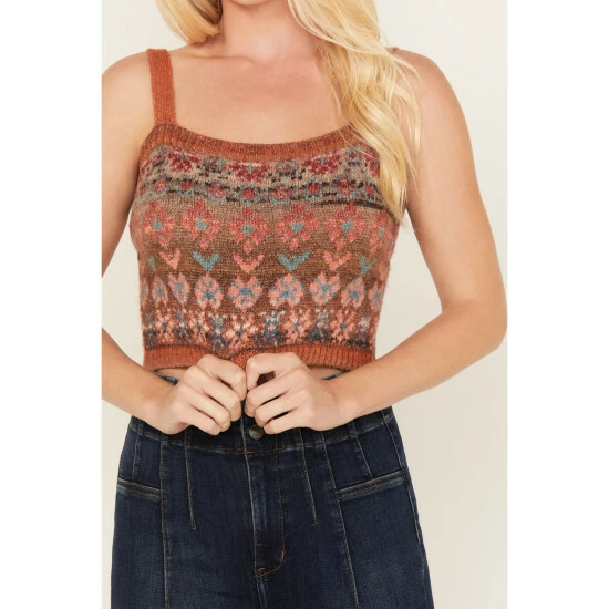 Flash Sale ✨ Cleo + Wolf Cleo + Wold 👩 Women's Cropped Sweater Cami Beige/khaki ❤️ 3 Flash Sale ✨ Cleo + Wolf Cleo + Wold 👩 Women's Cropped Sweater Cami Beige/khaki ❤️ - Image 3