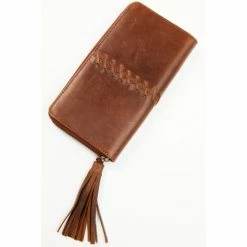 Buy 😍 Cleo + Wolf 👩 Women's Brown Leather Wallet Distressed Brown 😀