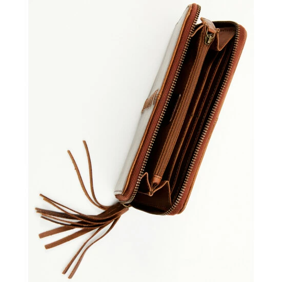 Buy 😍 Cleo + Wolf 👩 Women's Brown Leather Wallet Distressed Brown 😀 3 Buy 😍 Cleo + Wolf 👩 Women's Brown Leather Wallet Distressed Brown 😀 - Image 3