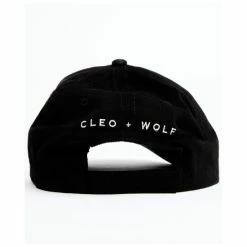 Top 10 🎁 Cleo + Wolf 👩 Women's Corduroy Lightning Bolt Embroidered Ball Cap Black ❤️ -Cleo & Wolf SHOP unnamed file 162