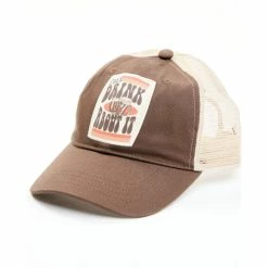 Brand new 🧨 Cleo + Wolf 👩 Women's Drink About It Patch Mesh-Back Ball Cap Brown 😍