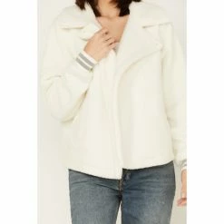 Cheap 😀 Cleo + Wolf 👩 Women's Sherpa Jacket Ivory 🎉 -Cleo & Wolf SHOP unnamed file 18