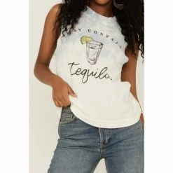 Promo ❤️ Cleo + Wolf 👩 Women's May Contain Tequila Tie Dye Tank Ivory 🤩 -Cleo & Wolf SHOP unnamed file 184