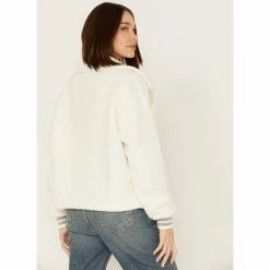 Cheap 😀 Cleo + Wolf 👩 Women's Sherpa Jacket Ivory 🎉 -Cleo & Wolf SHOP unnamed file 19