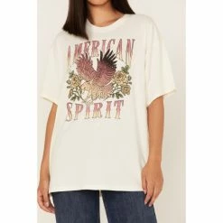 Promo ⌛ Cleo + Wolf 👩 Women's American Spirit Vintage Oversized Graphic Tee Ivory 🔥 6 Promo ⌛ Cleo + Wolf 👩 Women's American Spirit Vintage Oversized Graphic Tee Ivory 🔥 -Cleo & Wolf SHOP unnamed file 196