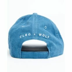 Discount ❤️ Cleo + Wolf 👩 Women's Corduroy Sun Embroidered Ball Cap Medium Blue 🤩 -Cleo & Wolf SHOP unnamed file 217