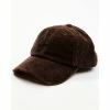 Brand new 👍 Cleo + Wolf 👩 Women's Solid Corduroy ⚾ Baseball Cap Brown 😉