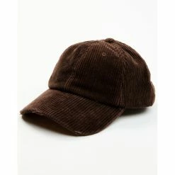 Brand new 👍 Cleo + Wolf 👩 Women's Solid Corduroy ⚾ Baseball Cap Brown 😉
