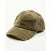 Best Sale ⌛ Cleo + Wolf 👩 Women's Solid Corduroy ⚾ Baseball Cap Sage 👍