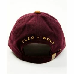 New 🤩 Cleo + Wolf 👩 Women's Burgundy Wyoming Felt Ball Cap 😀 -Cleo & Wolf SHOP unnamed file 244