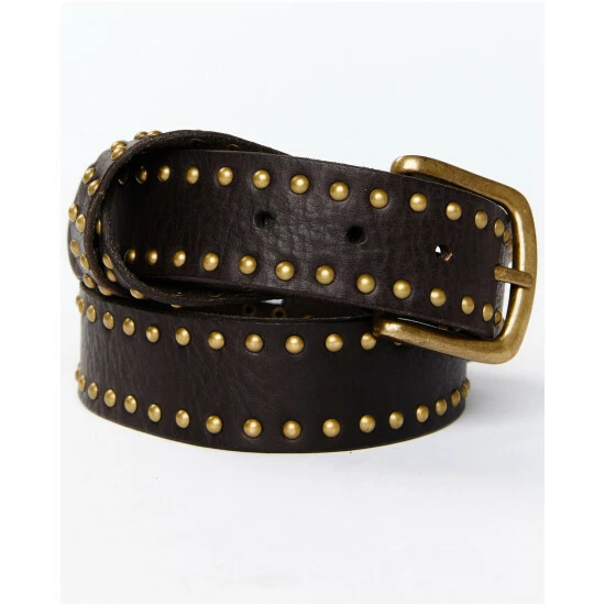 Brand new 🛒 Cleo + Wolf 👩 Women's Studded Criss-Cross Keeper Vintage Belt Dark Brown ⌛ 1 Brand new 🛒 Cleo + Wolf 👩 Women's Studded Criss-Cross Keeper Vintage Belt Dark Brown ⌛
