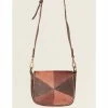 Coupon 👏 Cleo + Wolf Patchwork Crossbody For 👩 Women Distressed Brown 🛒