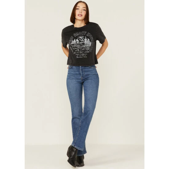 Best reviews of ✨ Cleo + Wolf 👩 Women's Great Smoky Mountains Graphic Boxy Crop Tee Black 🎁 4 Best reviews of ✨ Cleo + Wolf 👩 Women's Great Smoky Mountains Graphic Boxy Crop Tee Black 🎁 - Image 4