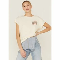Best Sale โ Cleo + Wolf ๐ฉ Women's Let's Drink About It Graphic Tee Taupe ๐