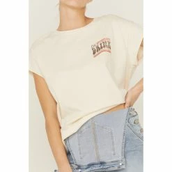 Best Sale ⌛ Cleo + Wolf 👩 Women's Let's Drink About It Graphic Tee Taupe 👏 -Cleo & Wolf SHOP unnamed file 313