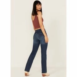 Budget 🥰 Cleo + Wolf 👩 Women's Slim Straight Signature Pocket Denim 👖 Jeans Medium Wash 🌟 -Cleo & Wolf SHOP unnamed file 32