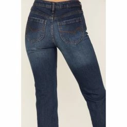Budget 🥰 Cleo + Wolf 👩 Women's Slim Straight Signature Pocket Denim 👖 Jeans Medium Wash 🌟 -Cleo & Wolf SHOP unnamed file 33