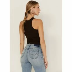 Best reviews of 🔔 Cleo + Wolf 👩 Women's Easy Ribbed Layering Tank Top Dark Brown ✔️ -Cleo & Wolf SHOP unnamed file 334