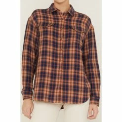 Flash Sale 🔥 Cleo + Wolf 👩 Women's Breezy Springs Plaid Flannel 👚 Shirt Beige/khaki 👏 -Cleo & Wolf SHOP unnamed file 362