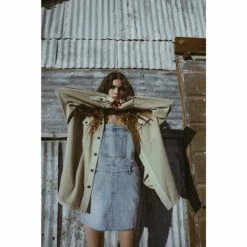 Discount ๐ Cleo + Wolf ๐ฉ Women's Light Wash Denim ๐ Skirtall Super Light Wash ๐งจ