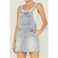 Discount 🛒 Cleo + Wolf 👩 Women's Light Wash Denim 👗 Skirtall Super Light Wash 🧨 -Cleo & Wolf SHOP unnamed file 371