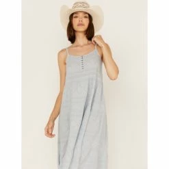 Discount 😍 Cleo + Wolf 👩 Women's Tiered Relaxed Fit Midi 👗 Dress Steel Blue 🛒 -Cleo & Wolf SHOP unnamed file 404