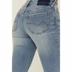Hot Sale ❤️ Cleo + Wolf 👩 Women's South Coast High Rise Modern Bootcut 👖 Jeans Medium Wash 👏 -Cleo & Wolf SHOP unnamed file 41