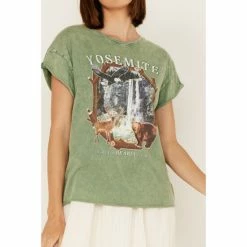 Discount 🔥 Cleo + Wolf 👩 Women's Yosemite Graphic Tee Loden 🧨 -Cleo & Wolf SHOP unnamed file 433