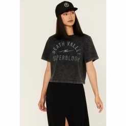 Cheapest ๐คฉ Cleo + Wolf ๐ฉ Women's Death Valley Superbloom Graphic Tee Black ๐