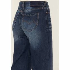 Flash Sale 🎁 Cleo + Wolf 👩 Women's Medium Wash High-Rise Distressed Knee Flare 👖 Jeans Blue 👍 -Cleo & Wolf SHOP unnamed file 498