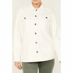 Best deal 😀 Cleo + Wolf 👩 Women's Oversized Solid Faux Leather Shacket Ivory 💯 6 Best deal 😀 Cleo + Wolf 👩 Women's Oversized Solid Faux Leather Shacket Ivory 💯 -Cleo & Wolf SHOP unnamed file 578