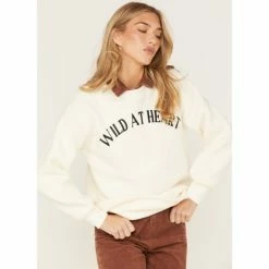 Best reviews of 😉 Cleo + Wolf 👩 Women's Wild At Heart Graphic Sweatshirt Ivory 🥰 -Cleo & Wolf SHOP unnamed file 58