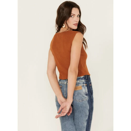 Best reviews of 🎉 Cleo + Wolf 👩 Women's Ribbed V-Neck Tank Brown 👏 4 Best reviews of 🎉 Cleo + Wolf 👩 Women's Ribbed V-Neck Tank Brown 👏 - Image 4