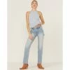 Coupon 👏 Cleo + Wolf 👩 Women's Carpenter Straight Denim 👖 Jeans Light Wash ❤️