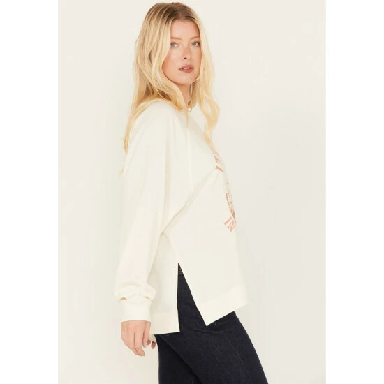 Best deal 😀 Cleo + Wolf 👩 Women's Rockies Graphic Sweatshirt Blush ⭐ 2 Best deal 😀 Cleo + Wolf 👩 Women's Rockies Graphic Sweatshirt Blush ⭐ - Image 2