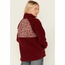 Deals 🥰 Cleo + Wolf 👩 Women's Sherpa Half Button Pullover Burgundy ⌛ 7 Deals 🥰 Cleo + Wolf 👩 Women's Sherpa Half Button Pullover Burgundy ⌛ -Cleo & Wolf SHOP unnamed file 707