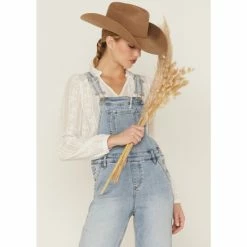 Budget 👏 Cleo + Wolf 👩 Women's Relaxed Release Hem Denim Overalls Medium Wash 🔔 -Cleo & Wolf SHOP unnamed file 92